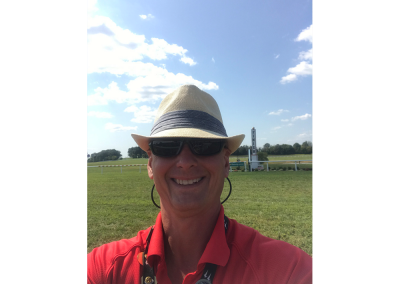 7. A selfie at the finish line at Kentucky Downs is especially cool because this is an outstanding place to enjoy the sport of Thoroughbred racing.